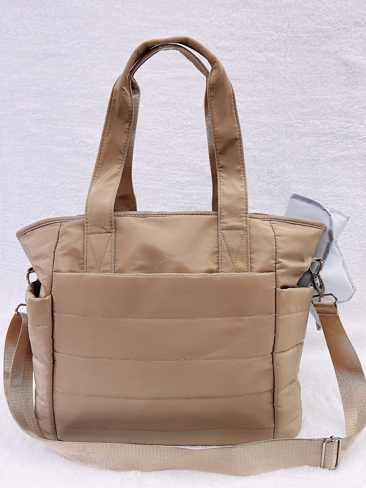 Bolso maternal impermeable mas mudador color café