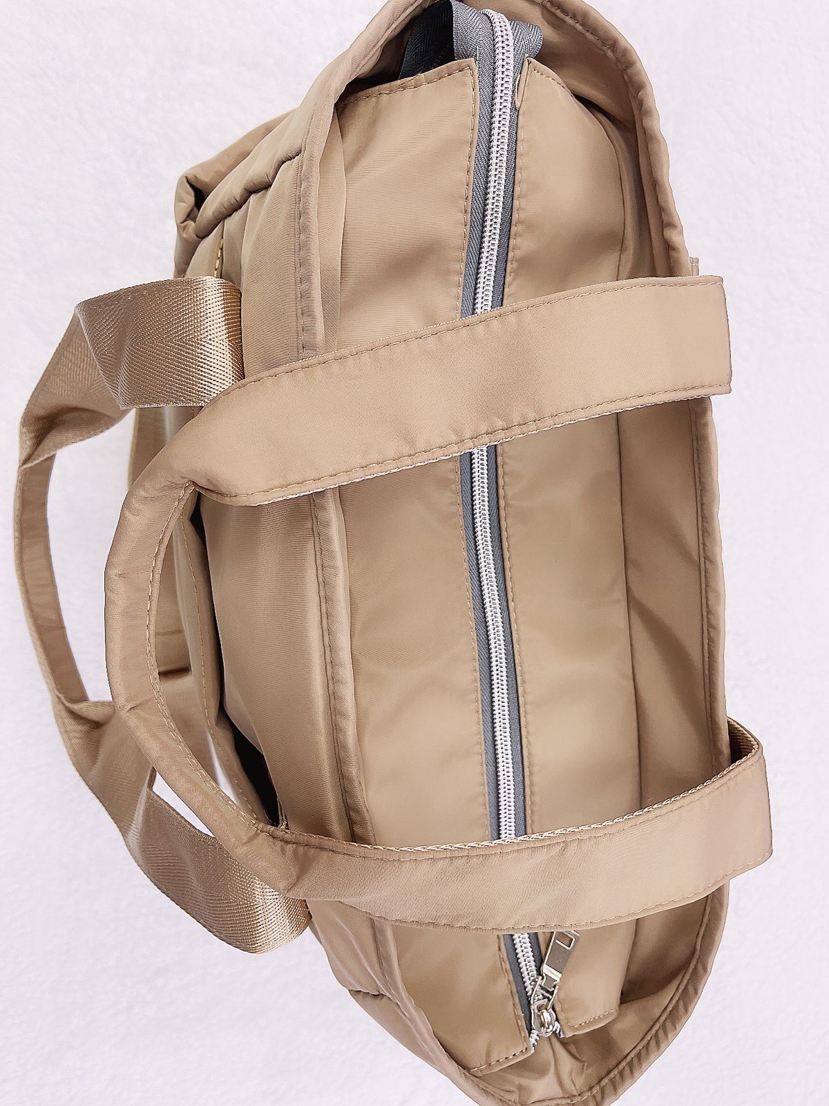Bolso maternal impermeable mas mudador color café